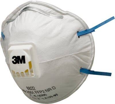 3M™ Légzésvédő maszk, FFP2 szelepes 8822
